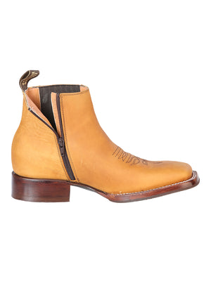 Men's Ankle Boot Leather honey" / "Botín Para Caballero Piel miel"Ankle Boot JAR BOOT'S 809 Crazy Honey