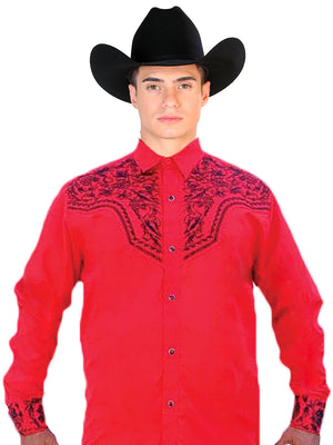 Men's Shirt Men's Shirt El General Roja/Negra 43302